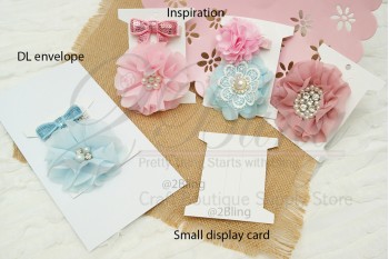 Packaging, Hair-clips Display CARDS (Small) - 10x8 cm - Pack of 25